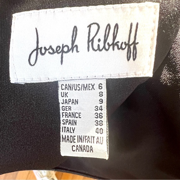 SALE 🛍️ Joseph Ribkoff black midi dress. Racer stripes down each side. Size 6 - Picture 7 of 7
